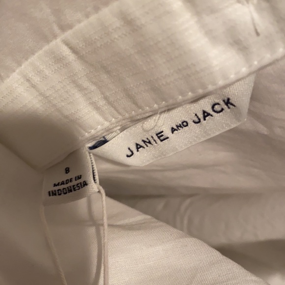 Janie & Jack white halter top girls size 8 NWT - Picture 5 of 7